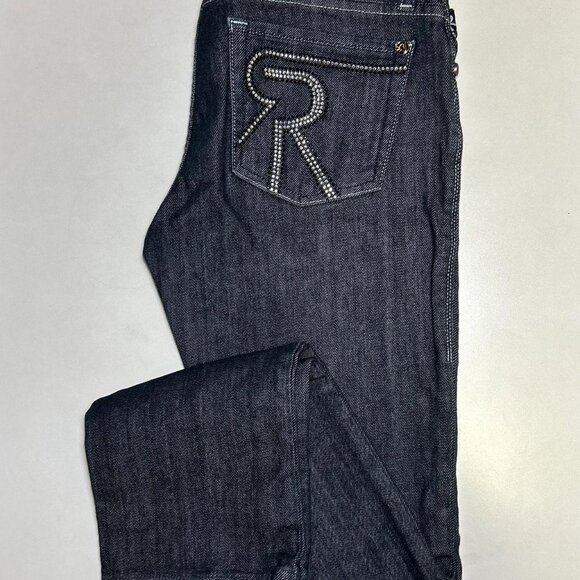 ROCK & REPULIC Dark wash Rhinestone jeans - Picture 2 of 4